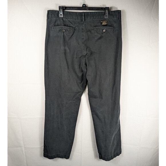 Banana Republic 36x32 Dawson Relaxed Fit Chino Pants Men Black Cotton Egypt - Picture 2 of 4